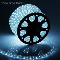 LED шнур 11х18 мм, квадратн., 100 м, чейзинг, 3W-LED/м-36-220V в компл. набор д/подкл. Белый - фото 13817