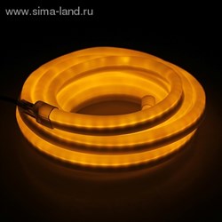 Гибкий неон, 12*24мм, 5 м, LED/м-80-220V, ЖЕЛТЫЙ - фото 13822