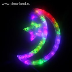 Фигура "Месяц" 40х30 см, 40 LED, 240V МУЛЬТИ - фото 13961