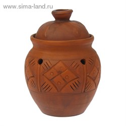 Банка для хранения чеснока 1,1л молочение - фото 14798