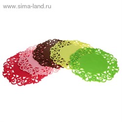 Подставка под горячее d=20 см "Чаепитие", цвета МИКС - фото 15289