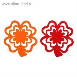 Подставка под горячее 18,5х20 см "Цветок", цвета МИКС - фото 15321