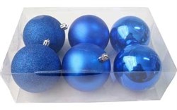 Шарики новогодние Микс ING-034B - фото 22811