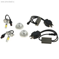 Набор светодиодных ламп Н4 ближний 50 W, 2400 Lm, 5000 K, LED CREE, 840567 - фото 6409
