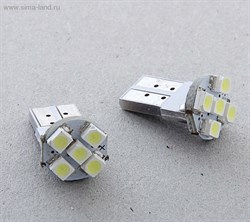 Автолампа светодиодная T10 (W5W), 5 SMD-3528  118405 - фото 6417