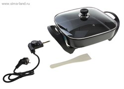 Кастрюля электрическая 1500Вт (30х30см) (220В) черная 163798 - фото 6551