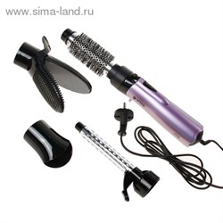 Фен-щетка Vitek VT-1326, 2 режима, 1000Вт, с насадками д/сушки, завивки, выпрямления волос 1066882 - фото 7500