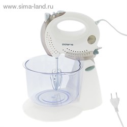 Миксер Polaris PHM 3006B электрический, 200Вт., белый/серый   1023412 - фото 7552