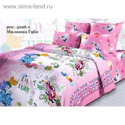 КПБ 1,5сп РИО 4296/1 Милашка Габи 150*215см, 145*215см, 70*70см 1шт, хл  1003404 - фото 7947
