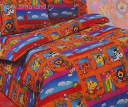КПБ 1,5сп Сударушка Зоопарк 150*215 см, 150*215 см, 70*70 см 2шт бязь (ш150) 734191 - фото 7951