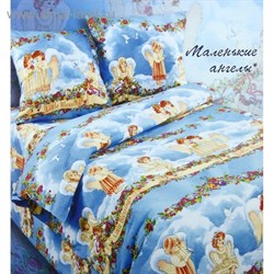 КПБ 1,5сп Сударушка Маленькие ангелы 150*215 см, 150*215 см, 70*70 см 2шт бязь (ш150)  859285 - фото 7956