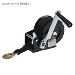 Лебедка ручная "TUNDRA" 1000 кг, трос-ремень 10 метров 1002766 - фото 8021