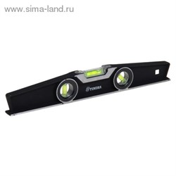 Уровень строительный "TUNDRA premium" алюминиевый трапециевидный 3 глазка 400 мм 881951 - фото 8167