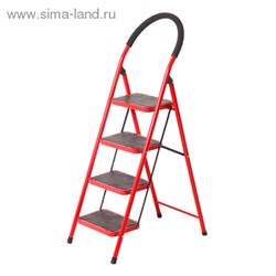 Стремянка с антискользящими ступенями "Tundra Basic" 4 ступени 882089 - фото 8227