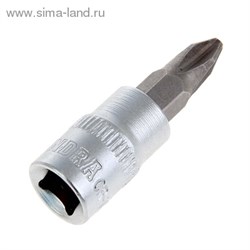 Головка торцевая с битой "TUNDRA premium" 1/4", PH2, CrV 1123590 - фото 8302