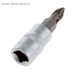 Головка торцевая с битой "TUNDRA premium" 1/4", PZ1, CrV 1123587 - фото 8303