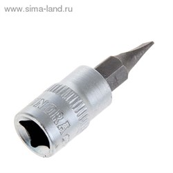 Головка торцевая с битой "TUNDRA premium" 1/4", SL4, CrV 1123580 - фото 8305