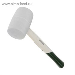 Киянка "TUNDRA basic" деревянная рукоятка, белая резина 750г 881752 - фото 8339