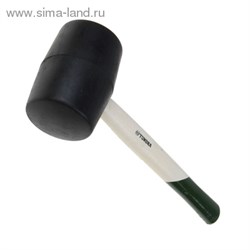Киянка "TUNDRA basic" деревянная рукоятка, черная резина 1000г 881749 - фото 8340