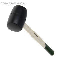 Киянка "TUNDRA basic" деревянная рукоятка, черная резина 750г 881748 - фото 8343