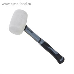 Киянка "TUNDRA premium" фибергласовая рукоятка, белая резина 300г 881757 - фото 8347