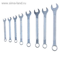 Набор ключей комбинированных "TUNDRA basic" , холдер, хромированный, 8 шт, 6-17 мм 878113 - фото 8556