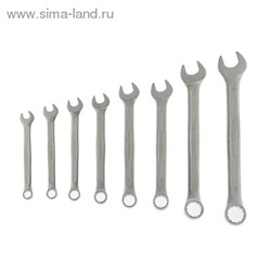 Набор ключей комбинированных "TUNDRA premium", CrV, холодный штамп, холдер, матовый, 8 шт. 8-19 мм - фото 8574