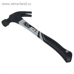 Молоток-гвоздодер "TUNDRA premium" фиберглассовая трехкомп. рукоятка, круглый боек, 500г. 882020 - фото 8637