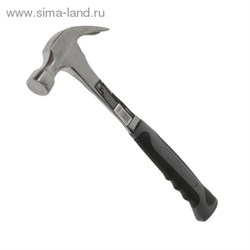 Молоток-гвоздодер "TUNDRA premium" цельнометаллический, двухкомп. рукоятка, круглый боек,500г 882014 - фото 8641