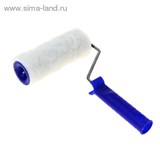 Валик "ИСКУСТВЕННЫЙ МЕХ" с ручкой, 150 мм,ворс 15 мм,D 48 мм,D руч. 6 мм, полиэстер// СИБРТЕХ 985681