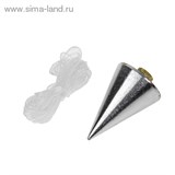 Отвес конусный, 100 г, шнур 5 м// MATRIX   1087353