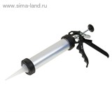 Пистолет для герметика, 400 мл, "закрытый", алюминиевый корпус, круглый шток 8 мм// SPARTA  1083844
