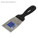 Шпательная лопатка из нержавеющей стали, 60 мм, пластмассовая ручка//СИБРТЕХ 960377