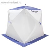 Палатка Призма 150 (3-сл) стежка 210/100 "Стандарт" В95Т1, бело-синяя   1195025
