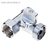 Кран шаровый 3-х проходной,  3/4-1/2-1/2 ш/г/ш   1197023