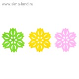 Подставка под горячее d=11 см "Тюльпан", цвета МИКС