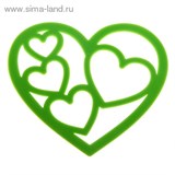 Подставка под горячее 17х19 см "Сердца", цвет МИКС