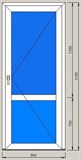 ПВХ дверь межкомнатная 3181*24 мм