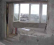 Демонтаж подоконной части из пенобетона, ПГП
