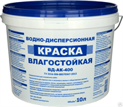 ВД-Краска фасадная для наружных и внутр. работ белая ВД-АК-100 (5л)
