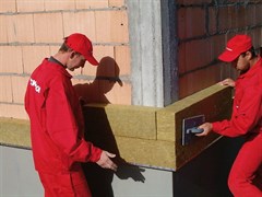 Утепление фасада плитным утеплителем с устройством защитно-декоративного покрытия (системы с тонким штукатурным слоем)
