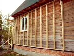 Устройство сайдинга с обрешеткой более 10 м