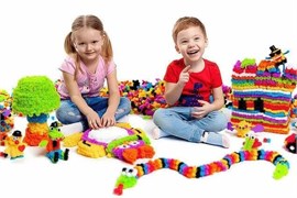 Конструктор липучка Bunchems (Банчемс) 600 деталей