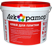 Клей для плитки ДК 21 (15кг) водно-дисперс., акриловый