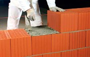 Устройство стен из керамических блоков на привозном растворе:толщина 51
