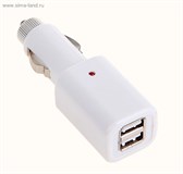 Зарядное устройство от прикуривателя, D-101, 2*USB, 1000 mA 726836