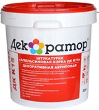 Декоративная штукатурка в-д, акриловая ДК  К15 "Апельсиновая корка" (20кг) для вн. и наружн. работ