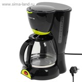 Кофеварка PCM 1211 (POLARIS) черный/салатовый 1023404