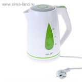 Чайник дисковый Galaxy GL 0201, 1,7 л, 2,2 кВт зелёный   1194015