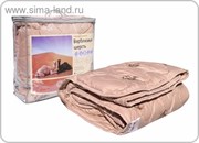 Одеяло Адамас всесез. Верблюжья шерсть 172*205 ± 5 см, чехол тик, 300гр/м  601154